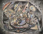 Wassily Kandinsky Szurke ovalis oil on canvas